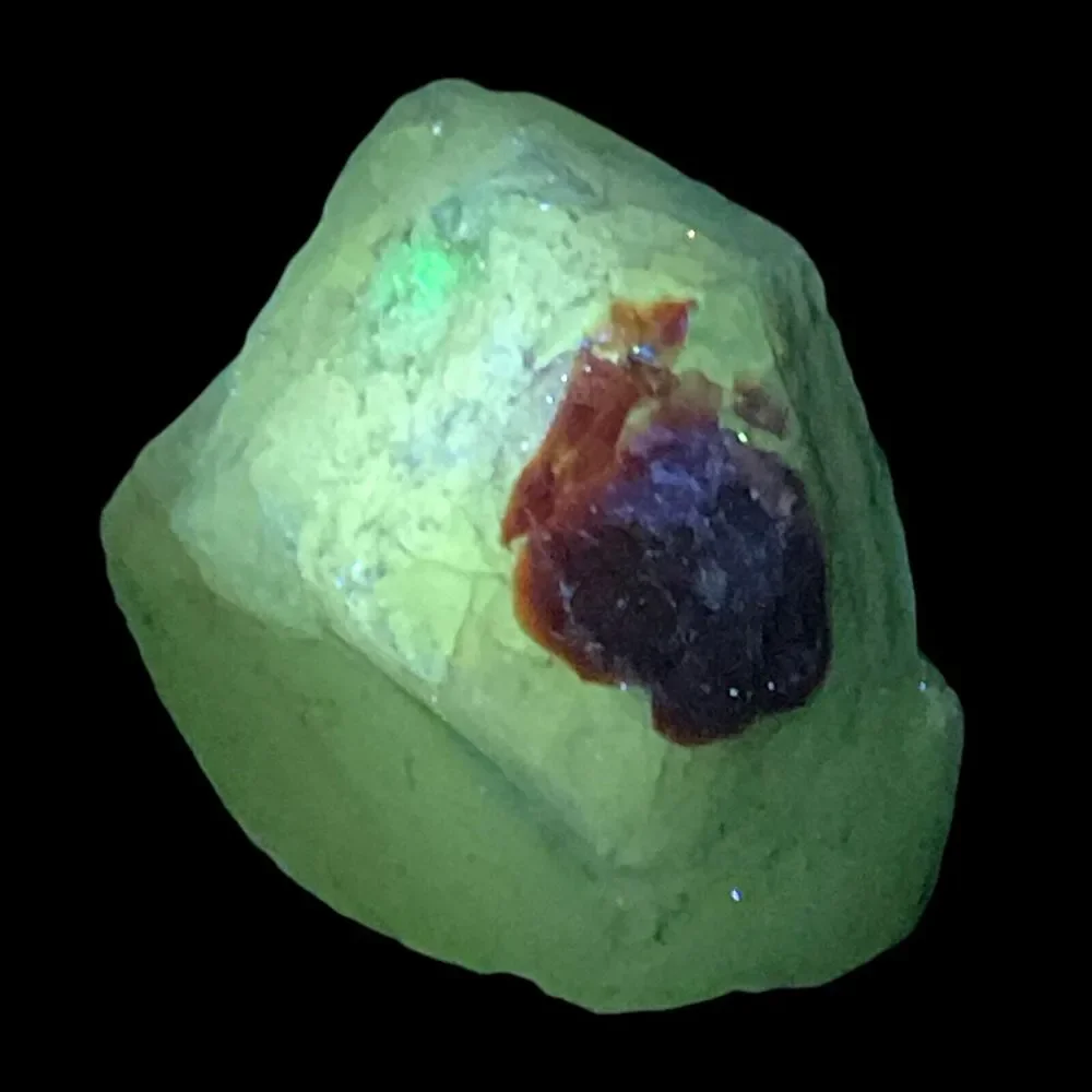 Pale Blue‎ Crackle Art Glass Cullet Glowing Manganese Slag Glass #4GX225